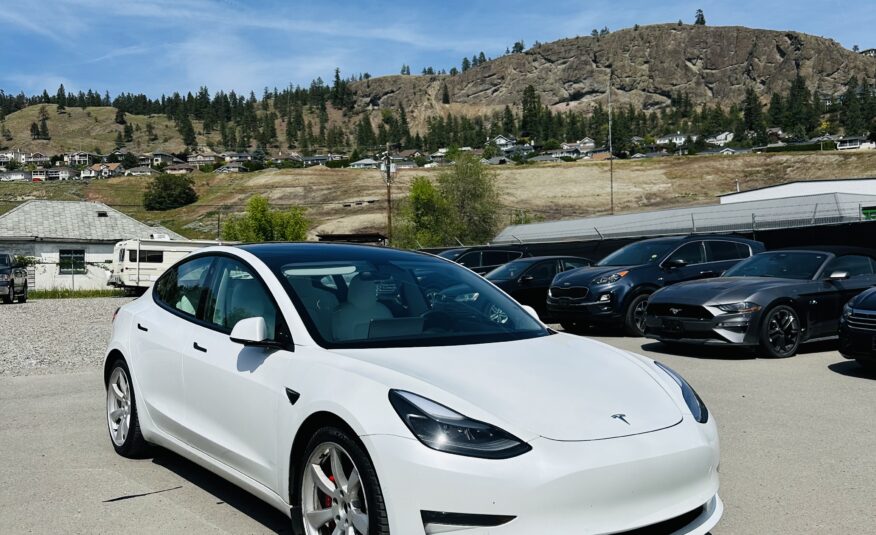 2021 TESLA MODEL 3 DUAL MOTORS PERFORMANCE PKG