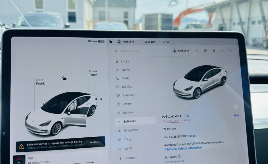 2021 TESLA MODEL 3 DUAL MOTORS PERFORMANCE PKG